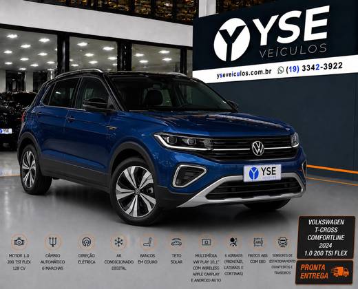 VOLKSWAGEN T-CROSS 1.0 200 TSI TOTAL FLEX COMFORTLINE AUTOMÁTICO